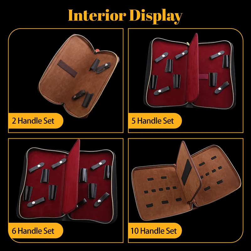 Fenice High-end PU Printed 2/5/6/10 Pet Hair Scissors Pack Hairdressing Scissors Bag Barber Salon Holster Pouch Styling Tools