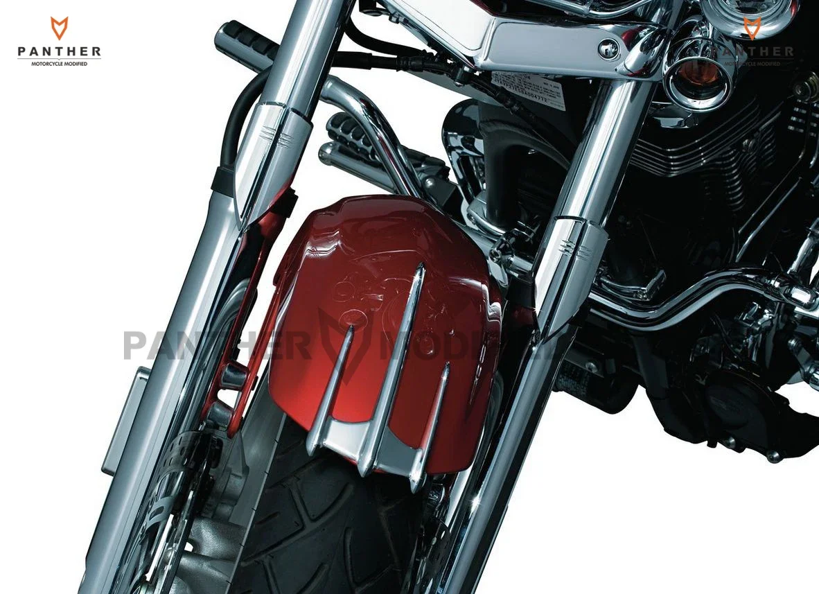 Chrome Motorcycle Fairing Triceptor Fender Accent Trim Case for Yamaha XVS650 XV1100 V-Star 1999-2010