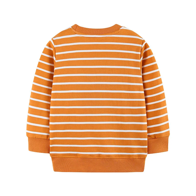 Jumping Meters 2-7T Airplan Embroidery Cotton Boys Sweatshirts Children's Sport Shirts Long Sleeve Kids Autumn Spring Clothes