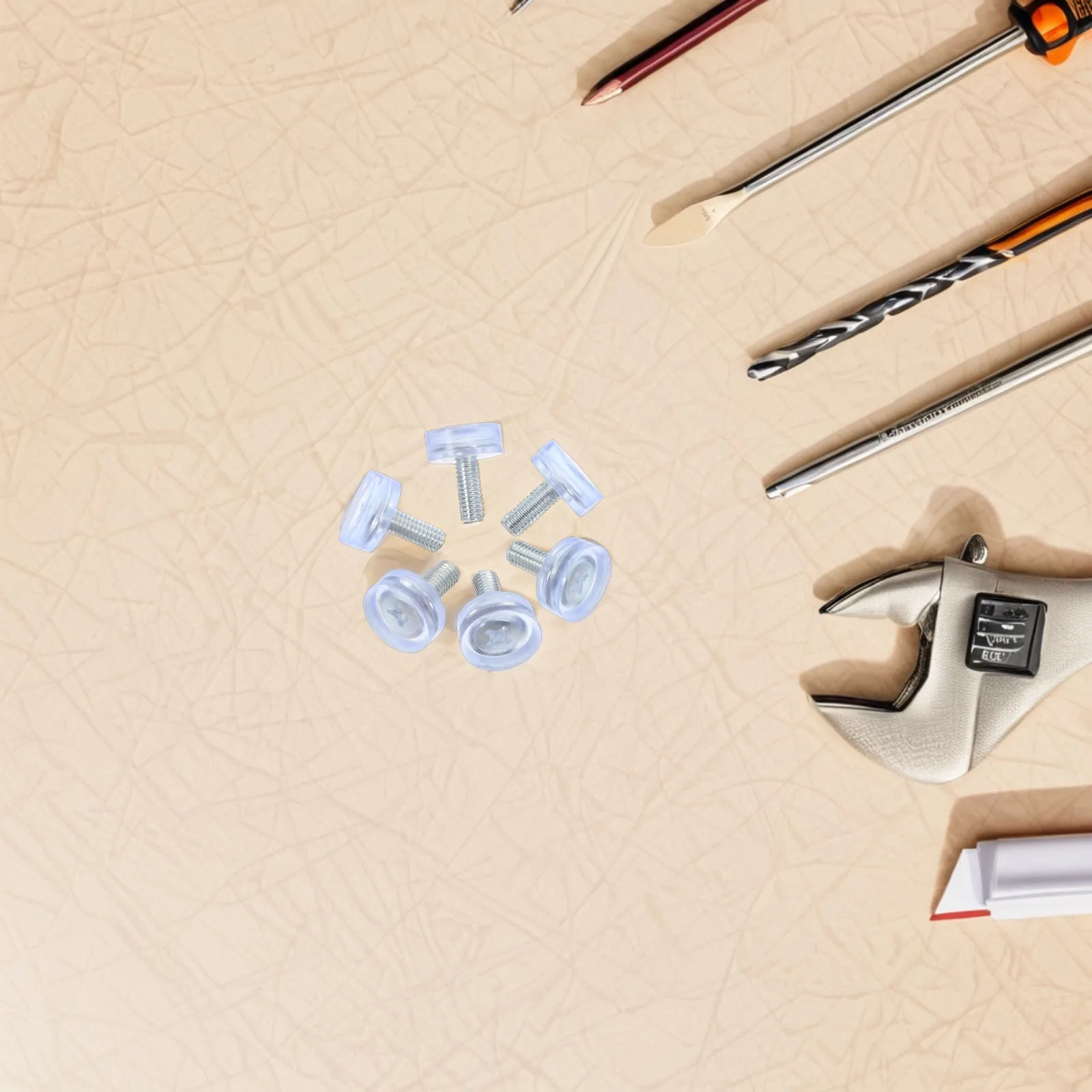 

20pcs Adjustable Transparent Furniture Feet Levelers For Table Chair Legs Non-Slip Pads Screw On Desk Cabinet Balancing Feet M6