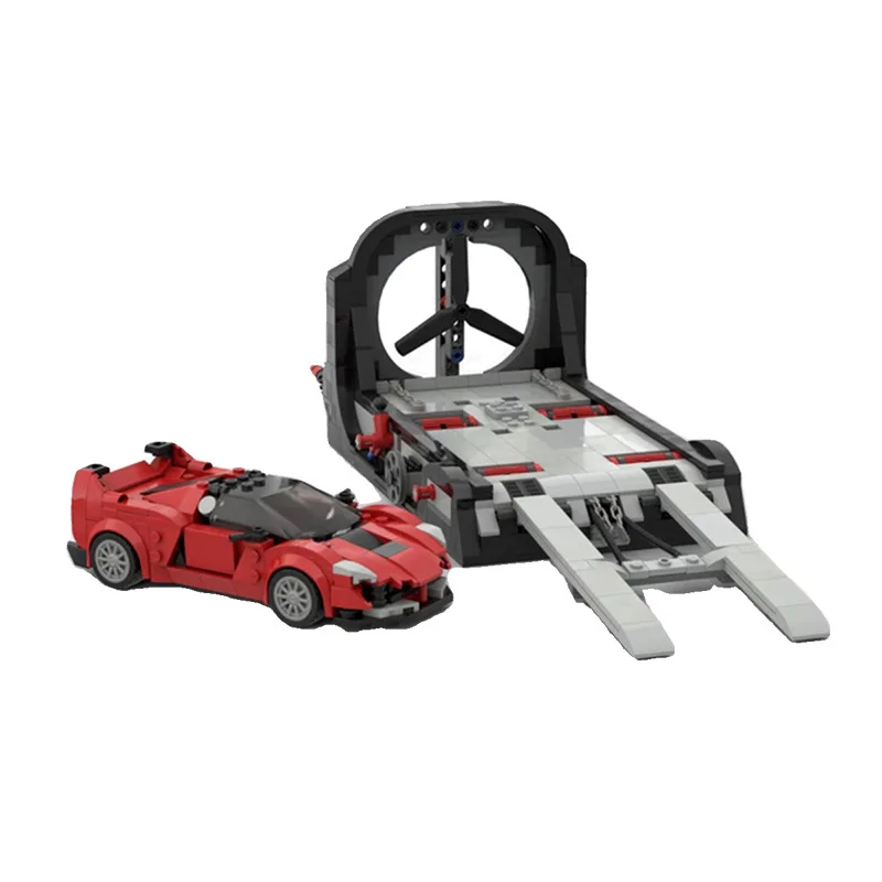 Ferraried Tractor Adjustable all wheel drive dynamometer Vehicle Toy Block Car Assembly Model Kit Gift DIY Collections Scene