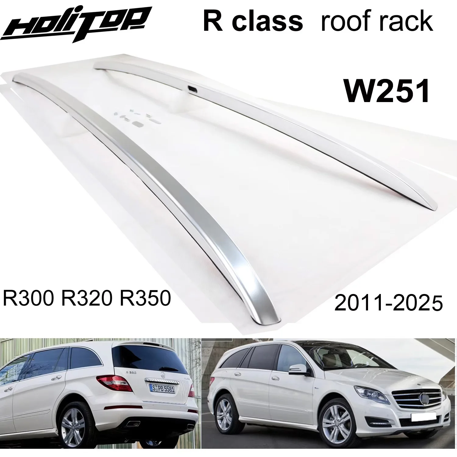 

Поручень на крышу для Mercedes-Benz W251 R class R300 R320 R350, алюминиевый сплав, обновленный внешний вид внедорожника, качество ISO9001