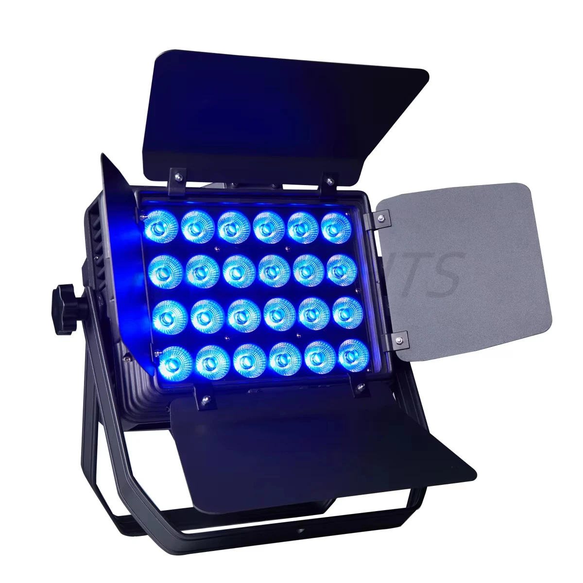 Illuminazione LED da parete per decorazioni da discoteca, impermeabile IP65, con porte a battente, 24x18W RGBWA UV 6in1, effetti stroboscopici per DJ e palcoscenico
