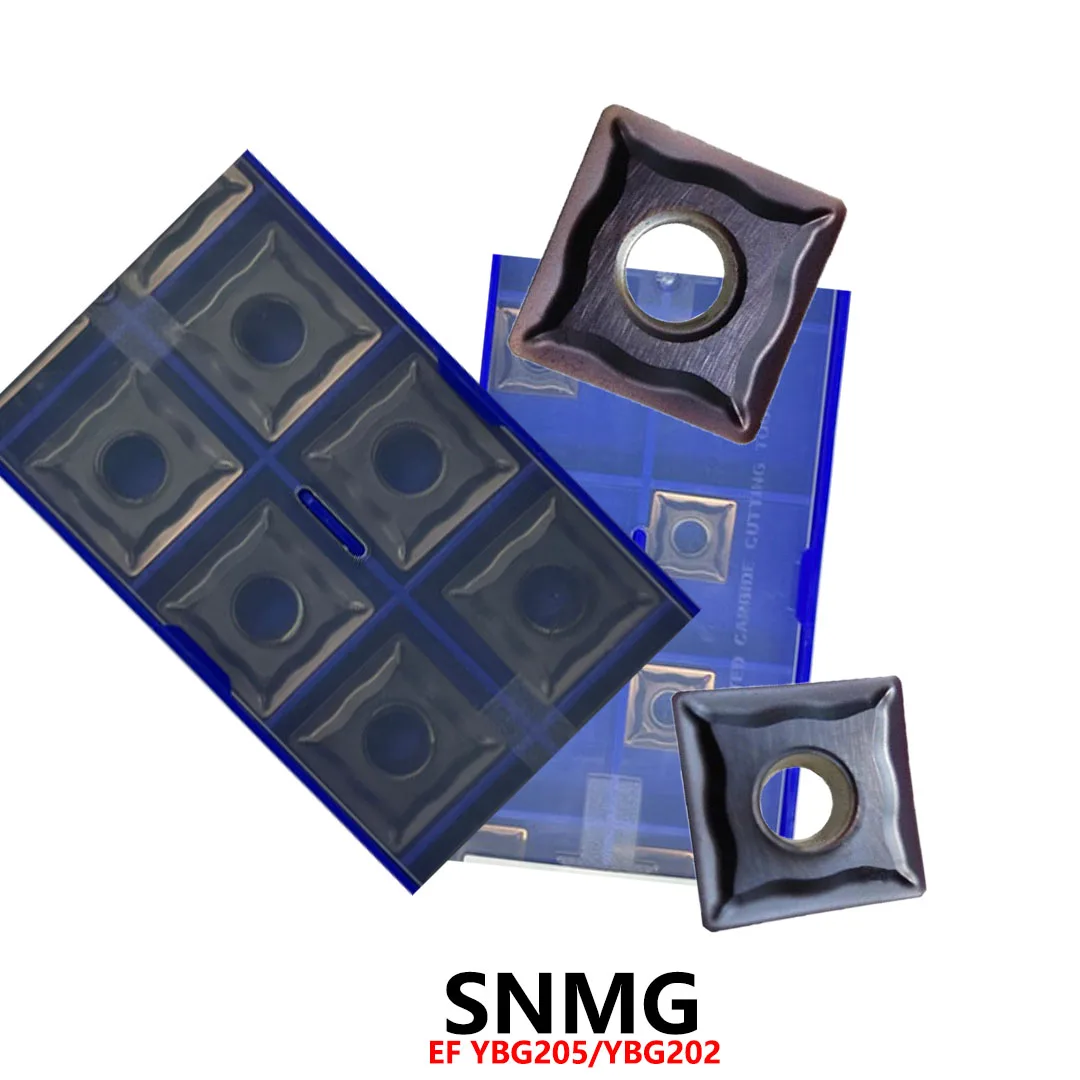

Оригинальные SNMG090304-EF SNMG120404 SNMG120408 SNMG120412 SNMG150608 EF YBG205 YBG202 Твердосплавные вставки Инструменты с ЧПУ Лезвия SNMG 120404