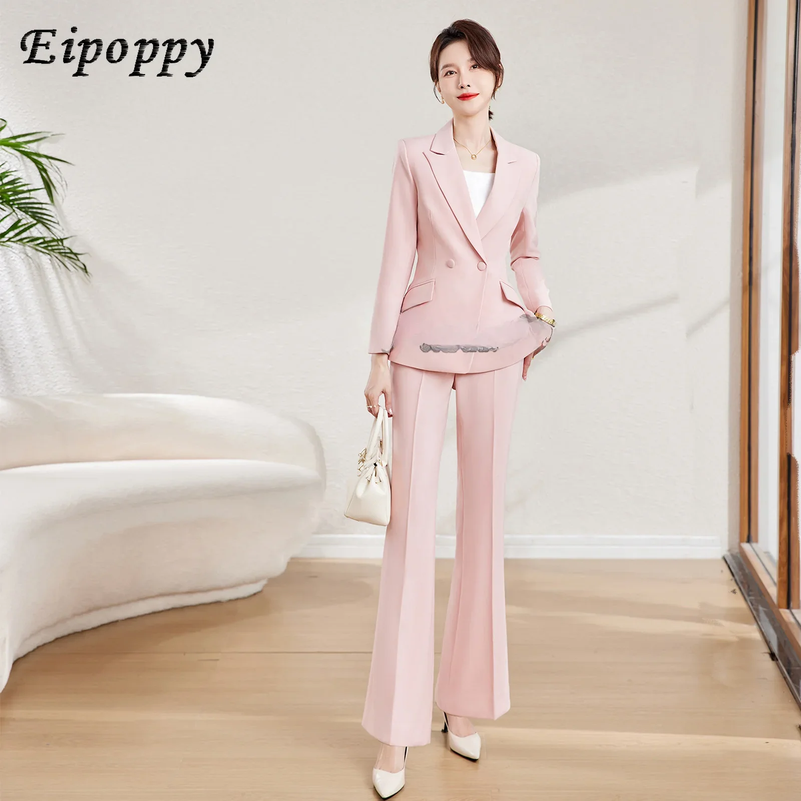 Dopamine suit set for women's workplace formal wear in summer