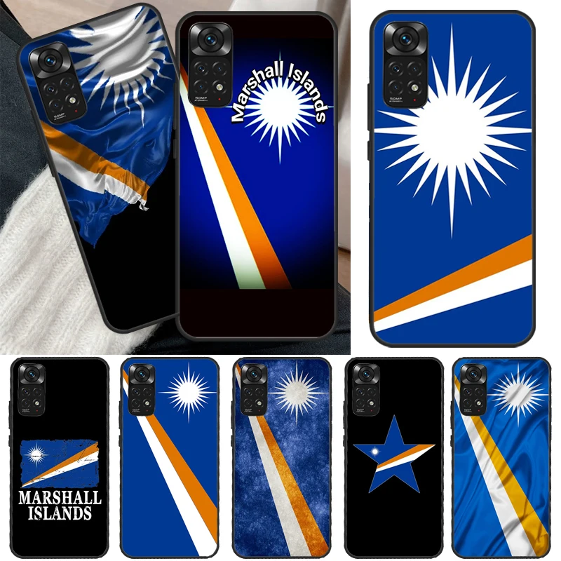 Marshall Islands Flag Case For Xiaomi Redmi Note 11 Pro 8 9 11S 10S 9S Note 10 Pro Cover For Redmi 10 10C 9A 9C