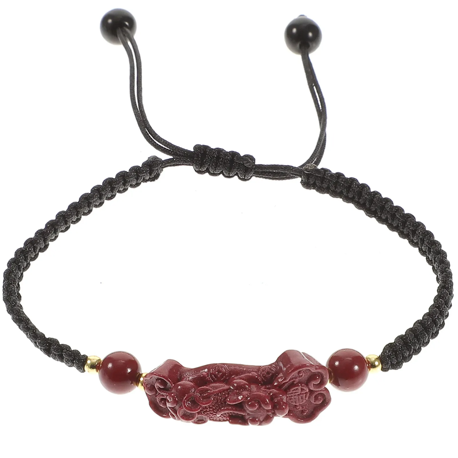 

Bracelets H made Braided Rope Amulet Jewelry Brown Feng Shui Adjustable Size Chinese Lucky Wealth Accessories