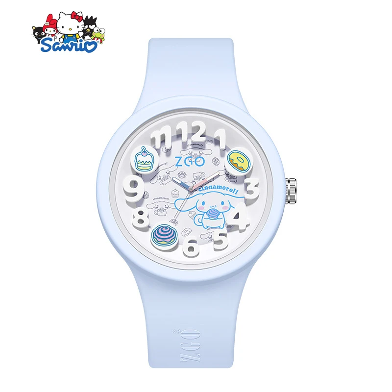 

Kawaii Sanrio Student Watch Cinnamoroll My Melody Luminescence Cute Wrist Watch Cartoon Decoration Silica Gel Accessories Toys