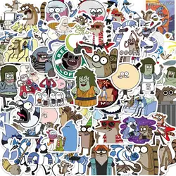 10/50PCS Cartoon Regular Show Stickers Style Stickers per Laptop Skateboard Computer chitarra bambini Cartoon Sticker