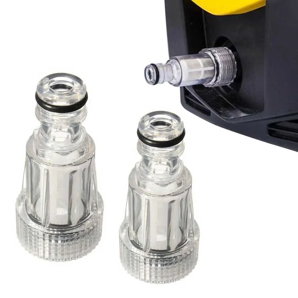 2pcs/set 2.4*8 Cm Water Filter Connection New Car Clean Washer High Pressure Tool For Karcher Fit Any Pressure Washers