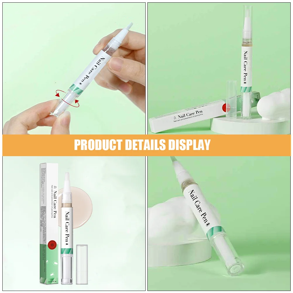 قلم زيت البشرة لإصلاح الأظافر وعلاج النمو، تركيبة لطيفة مع تطبيق دقيق للأقوى