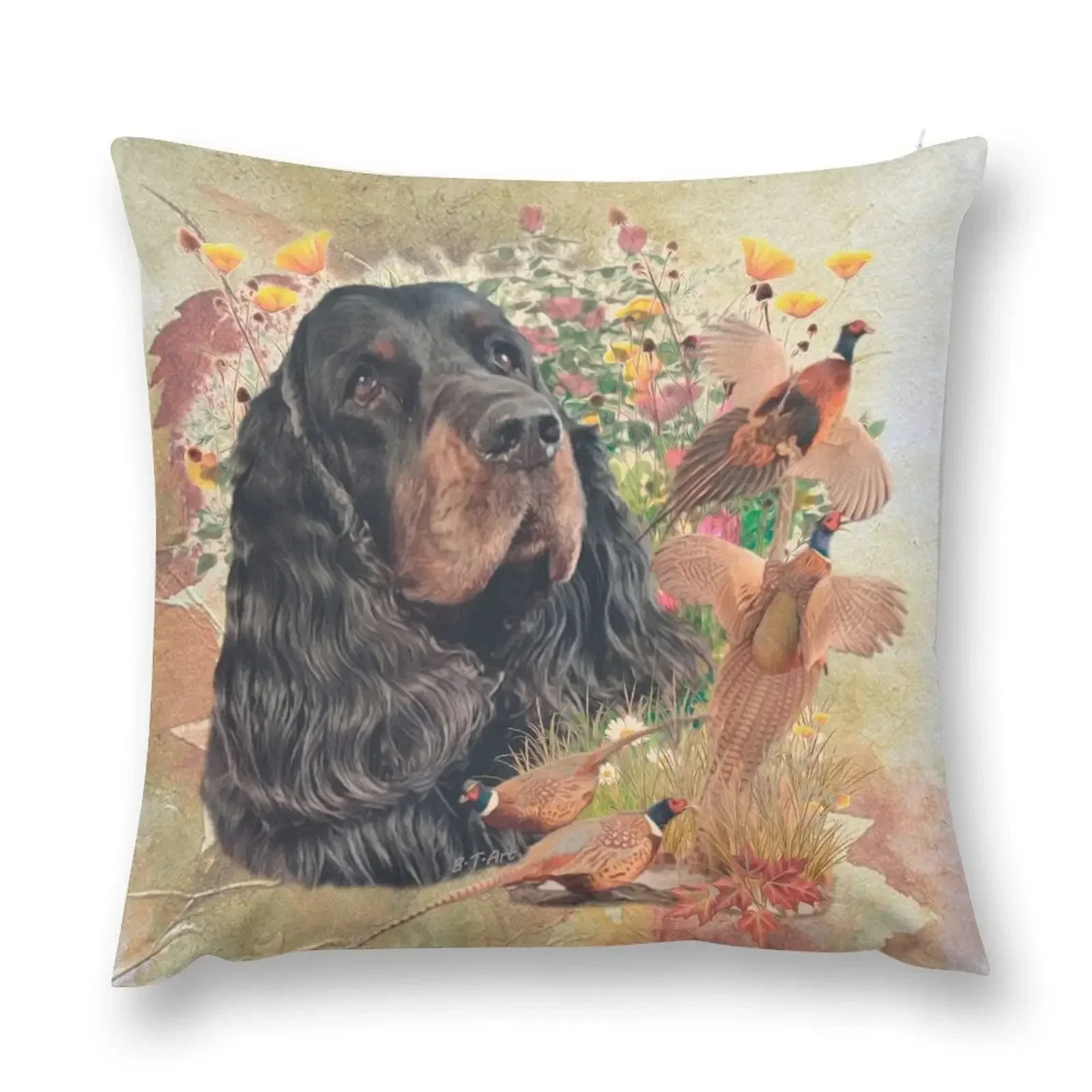 

Gordon Setter with pheasant Throw Pillow Christmas Pillow Covers Pillow Decor home decor items