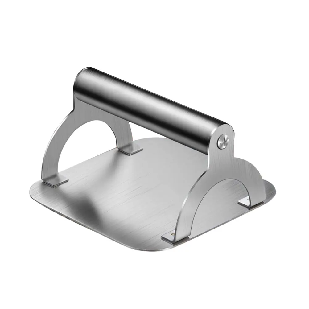 

1pc Stainless Steel Meat Presser Durable Kitchen Pressing Tool Burger Presser Thick Steak Pressing Tool Kitchen Accessory Home