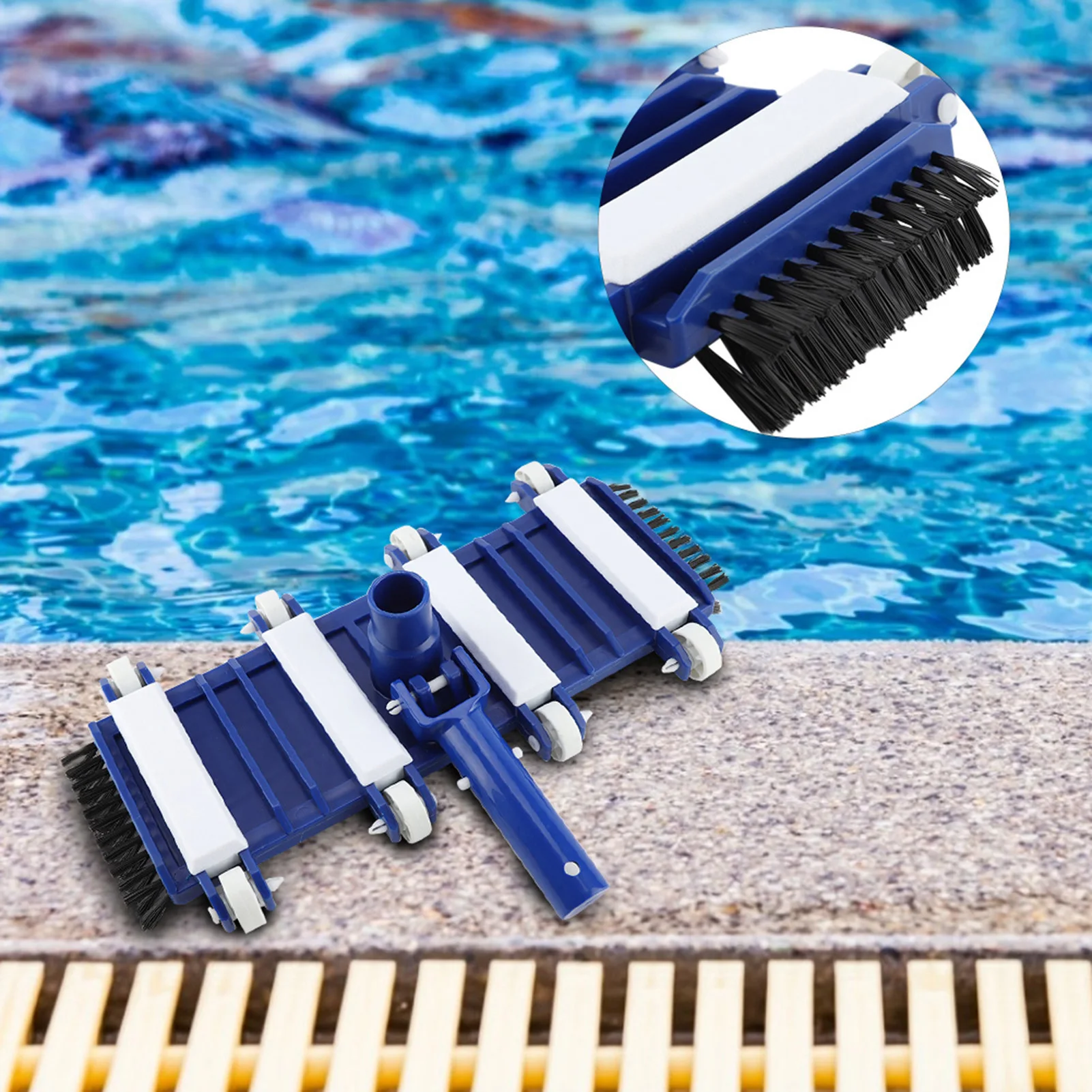 

Swimming Pool Vacuum Head, 38*19*10cm HeavyDuty Pool Vacuum Head Fish Pond Pool Cleaning Brushes