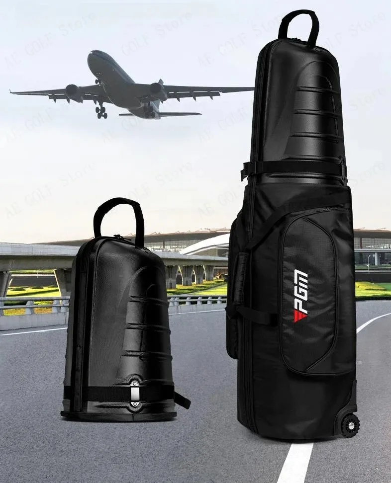 PGM-Golf Aviation Bag for Men and Women,Hard Shell,Anti Collision,Squeeze Aircraft Consignment,Roller Skating Travel Bags,HKB014