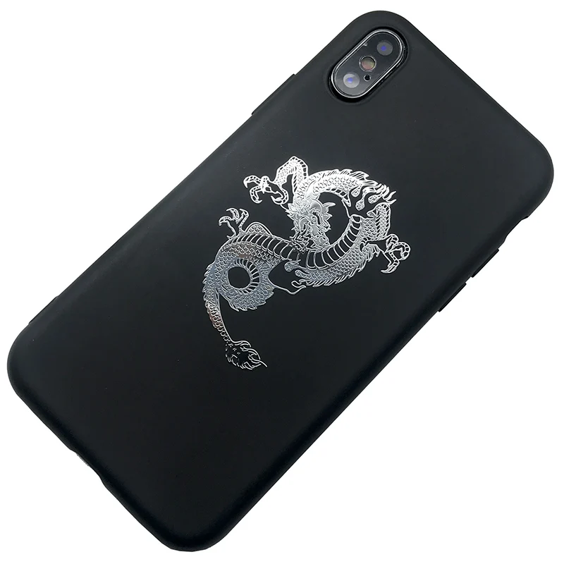 Personality Dragon tiger figure Yin and Yang eight diagrams Dragon fight metal stickers mobile phone computer decorative sticker