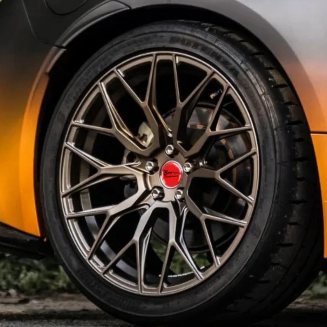 

Borui Bronze Strength Golden Forged Sport Rim Luxury High Performance 5x112 5x114.3 Passenger Wheels Alloy 18 19 20 21 22 Inch