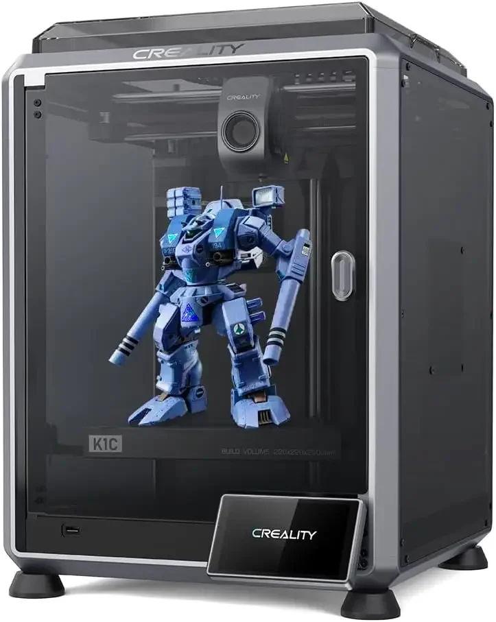 Creality K1C 3D Printer Support Carbon Fiber Filament Auto Leveling | 600mm/s Fast Printing Speed 300 ℃ High-Temp Print Auto