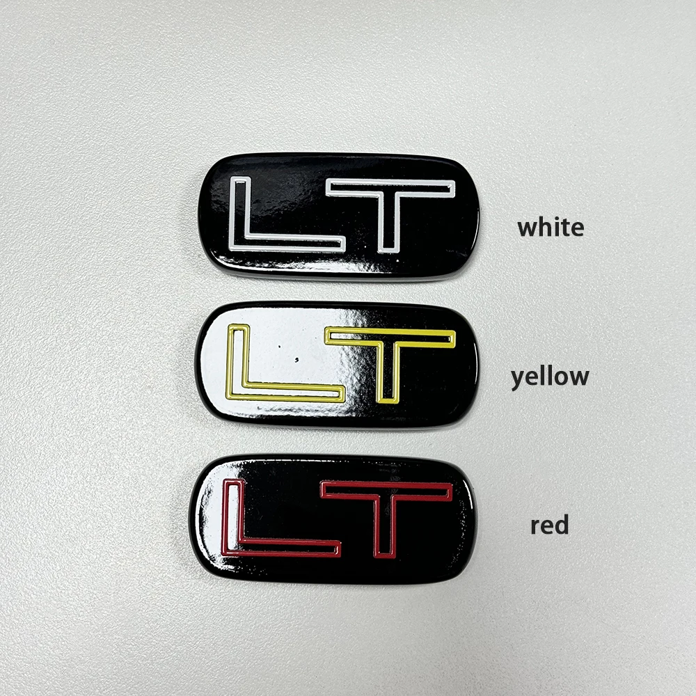 

Табличка LT, эмблема, значок с заменой ленты 3 м для автомобиля 99-07, желтый/черный, белый/черный, красный/черный, 2,5 "x 1,2"
