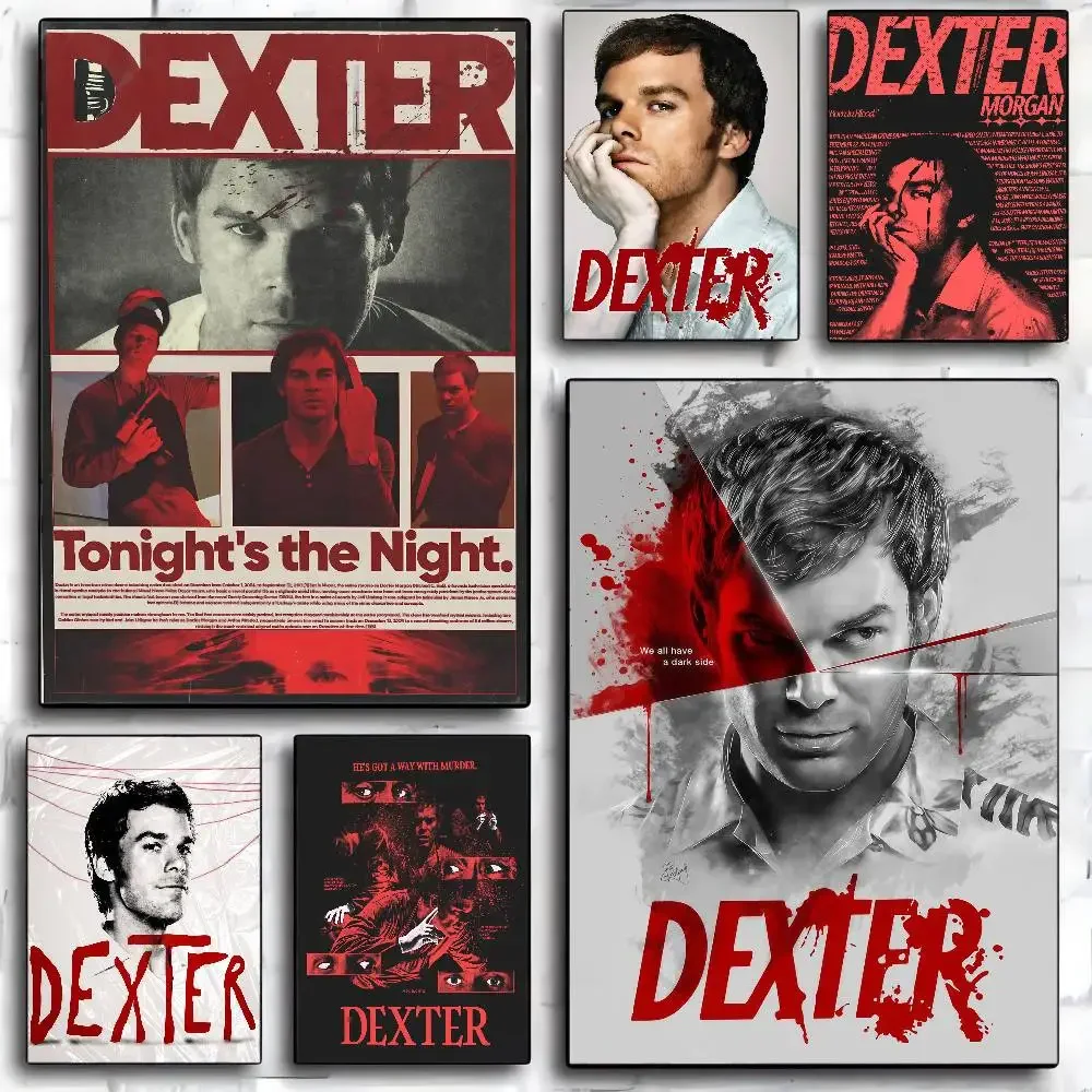 D-Dexter مايكل C.Hall تلفزيون كلاسيكي نوعية جيدة يطبع وملصقات غرفة خمر المنزل بار مقهى ديكور الجمالية الفن طلاء جدران #2