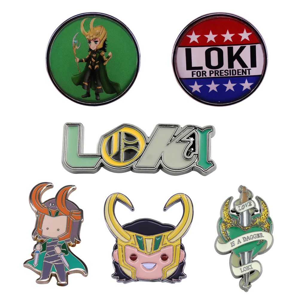 Broche en émail Loki classique pour film, insigne de revers Loki exquis, cadeau de bijoux, accessoires de cosplay intéressants