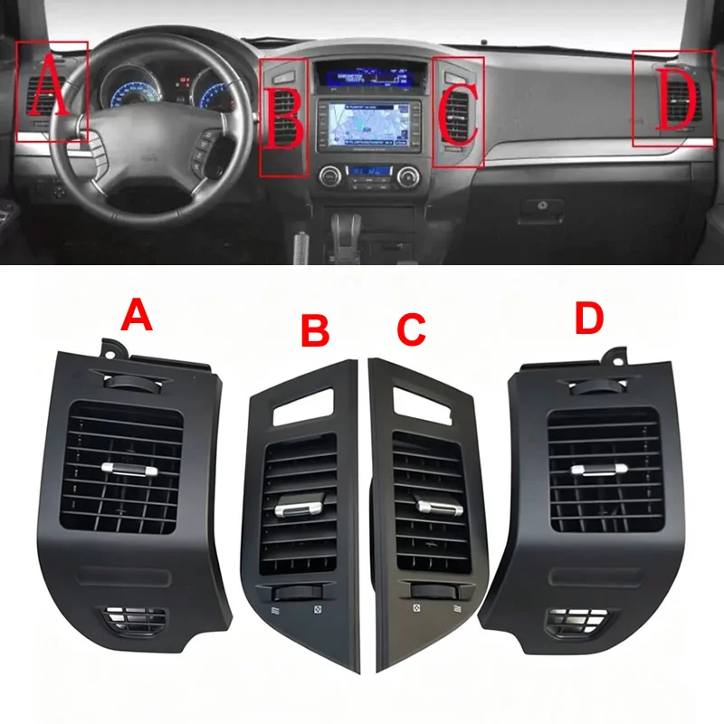 

For Mitsubishi Pajero Montero V93 V95 V97 V98 2007-2022 Instrument Panel Condition Side Air Outlet Cold Air Outlet for Device
