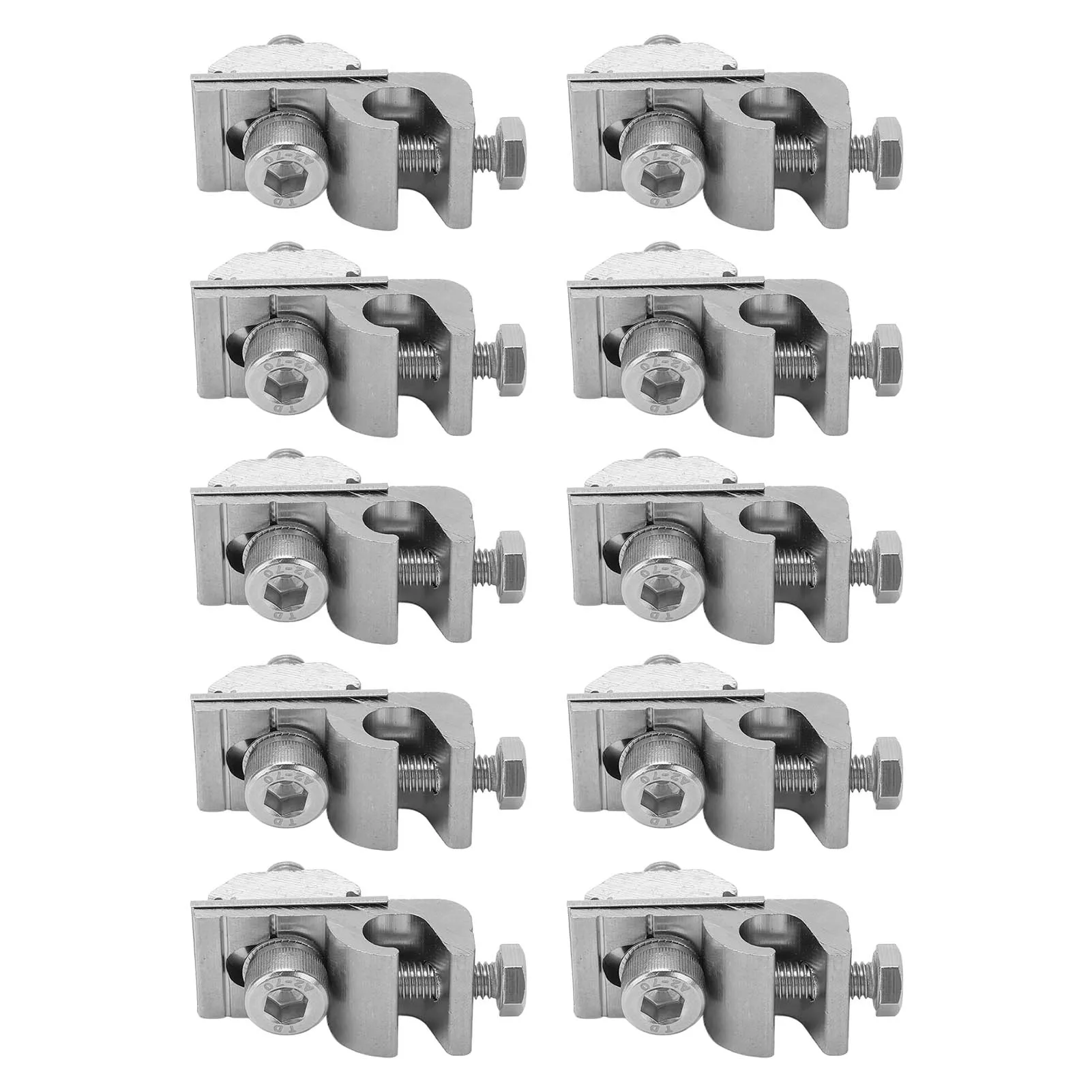 10Pcs  Aluminum Nickel Plating Grounding ear for solar photovoltaic bracket accessories