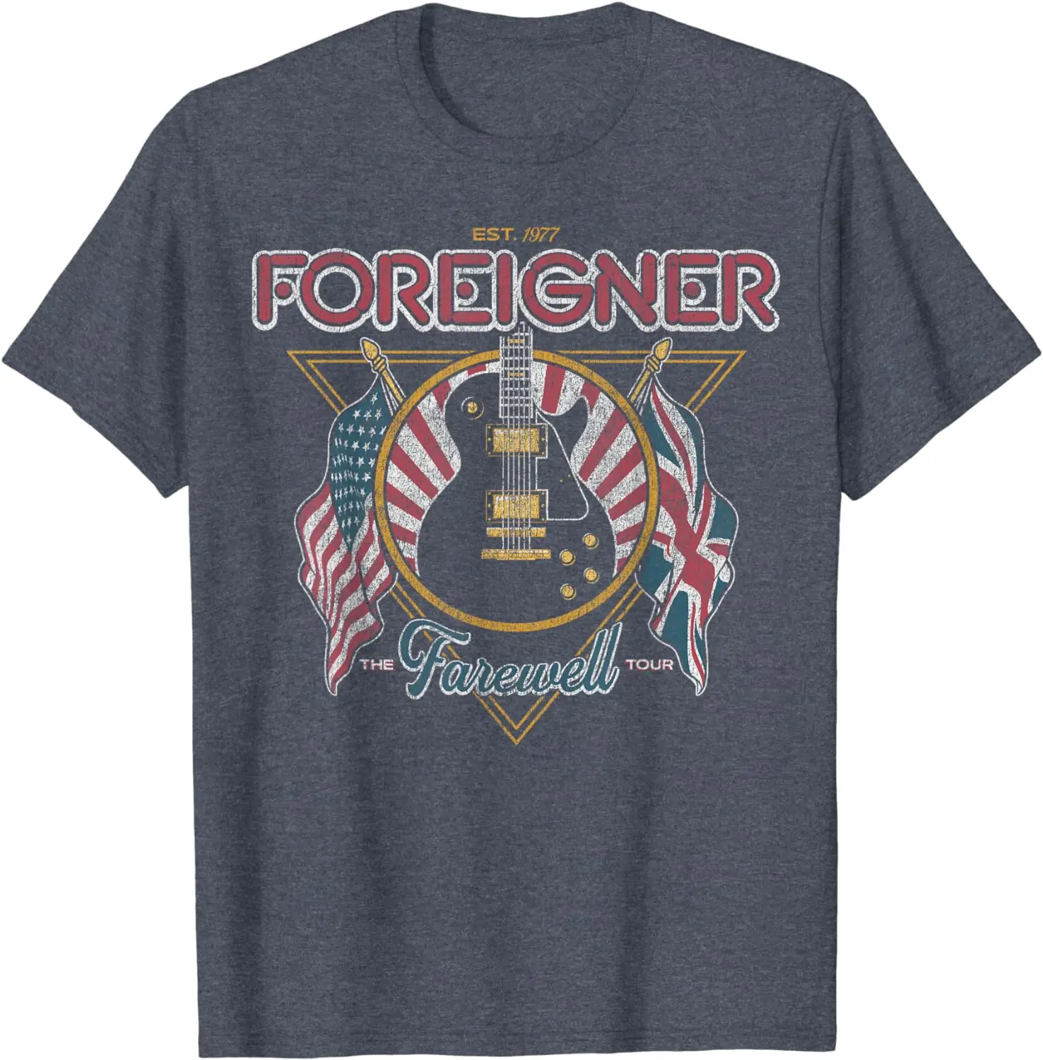 Foreigner Guitar Flag T-Shirt