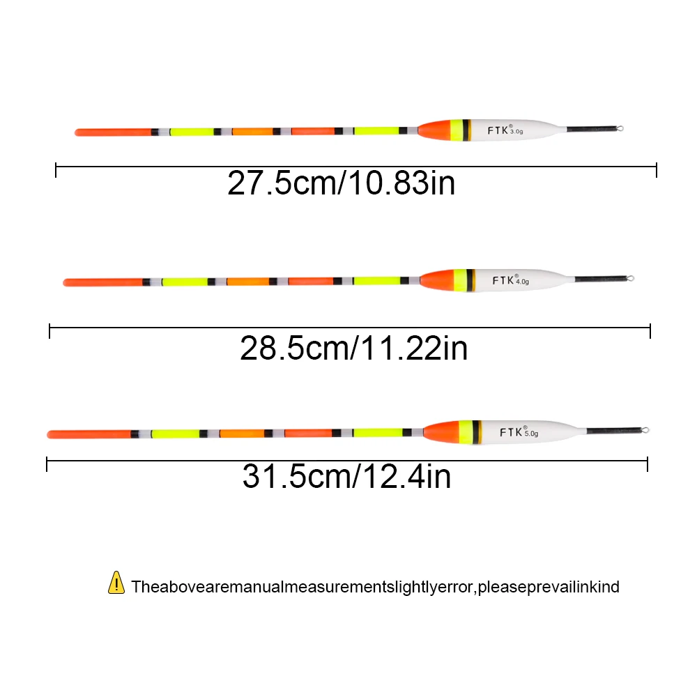 FTK 10Pcs/PACK Fishing Float Barguzinsky Fir Floats 3g/4g/5g for Carp Fishing Tackle Tools