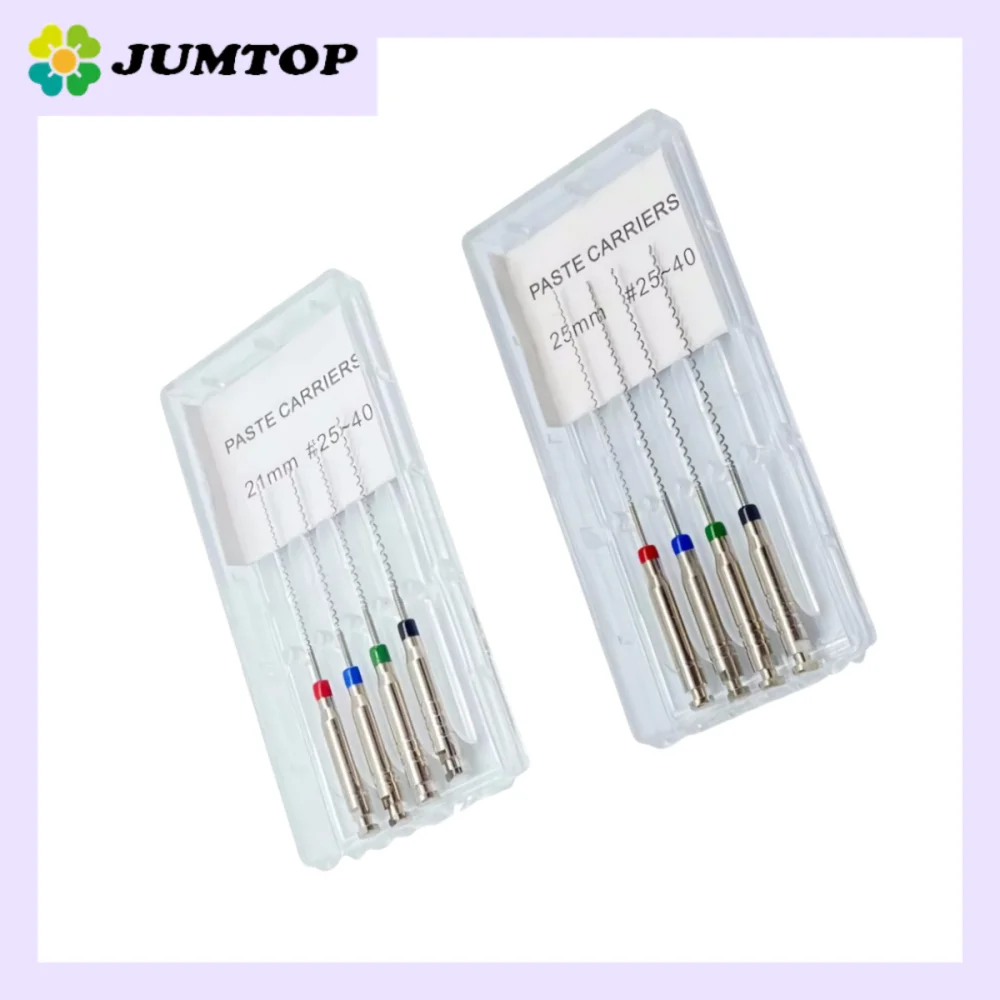 

JUMTOP Dental Rotary Paste Carriers - Spiral Filler Tools for Root Canal Treatment, Endo Filling Paste Applicators