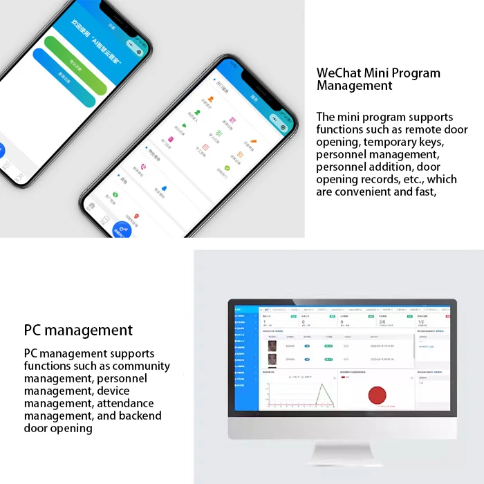 Sistema de Control de Acceso de reconocimiento facial dinámico de puerta remota, Control de Acceso facial Wifi, sistema de Control de Acceso de asistencia impermeable