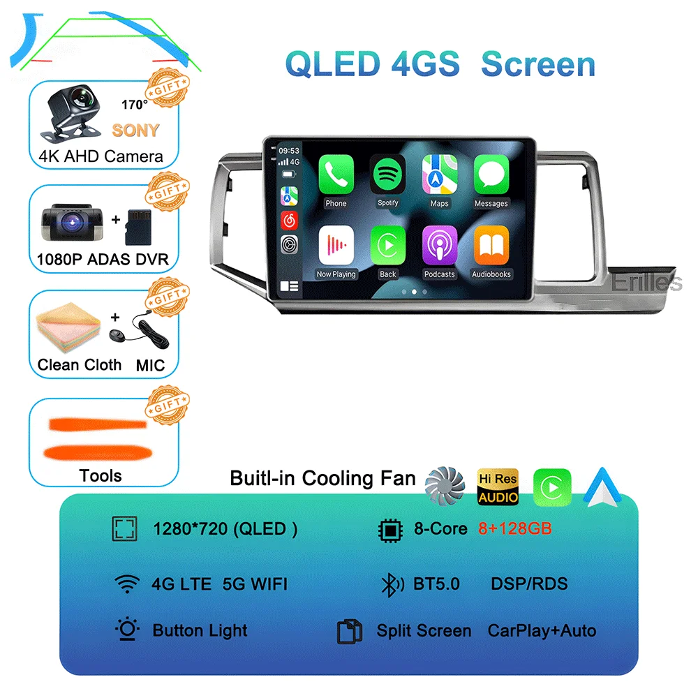 Android 16 Navigation NO 2DIN Carplay Auto Head Unit Screen For Honda Stepwgn 2009 - 2015 Radio Stereo Multimedia Car Player GPS image 3