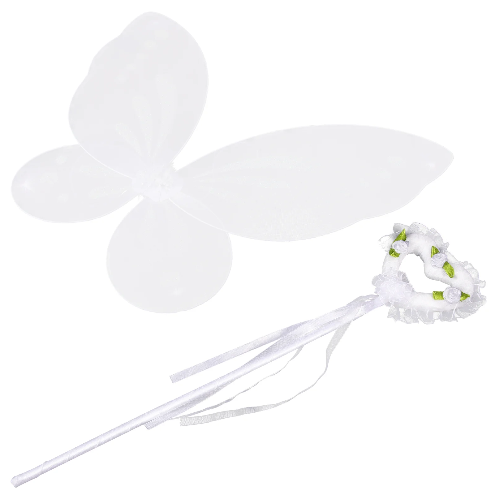 

Folding Butterfly Wings Fairy Stick Set Children's Stage Performance Dressing Props Little Girls Kids Clothes Cosplay