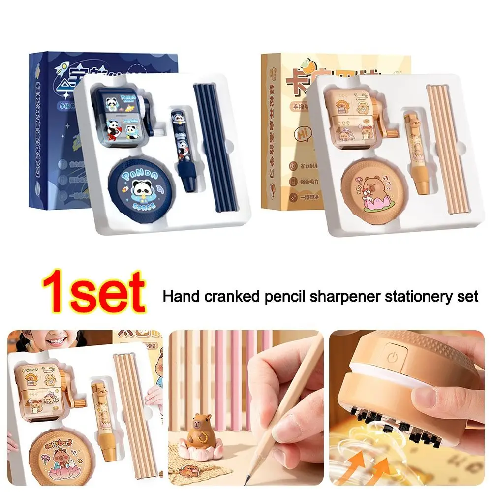 

Cute Large Capacity Capybara Stationery Set Panda Cartoon Back-to-school Gift Kit Pencil Case School Supplies