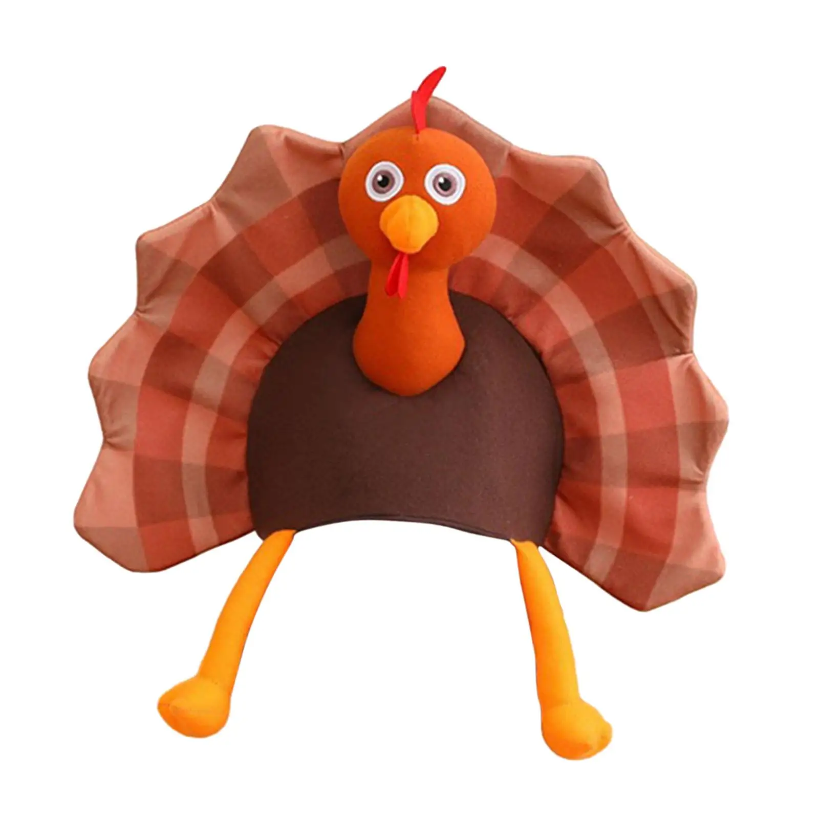 Funny Turkey Hat Cap Headwear for Stage Performance Night Event Thanksgiving