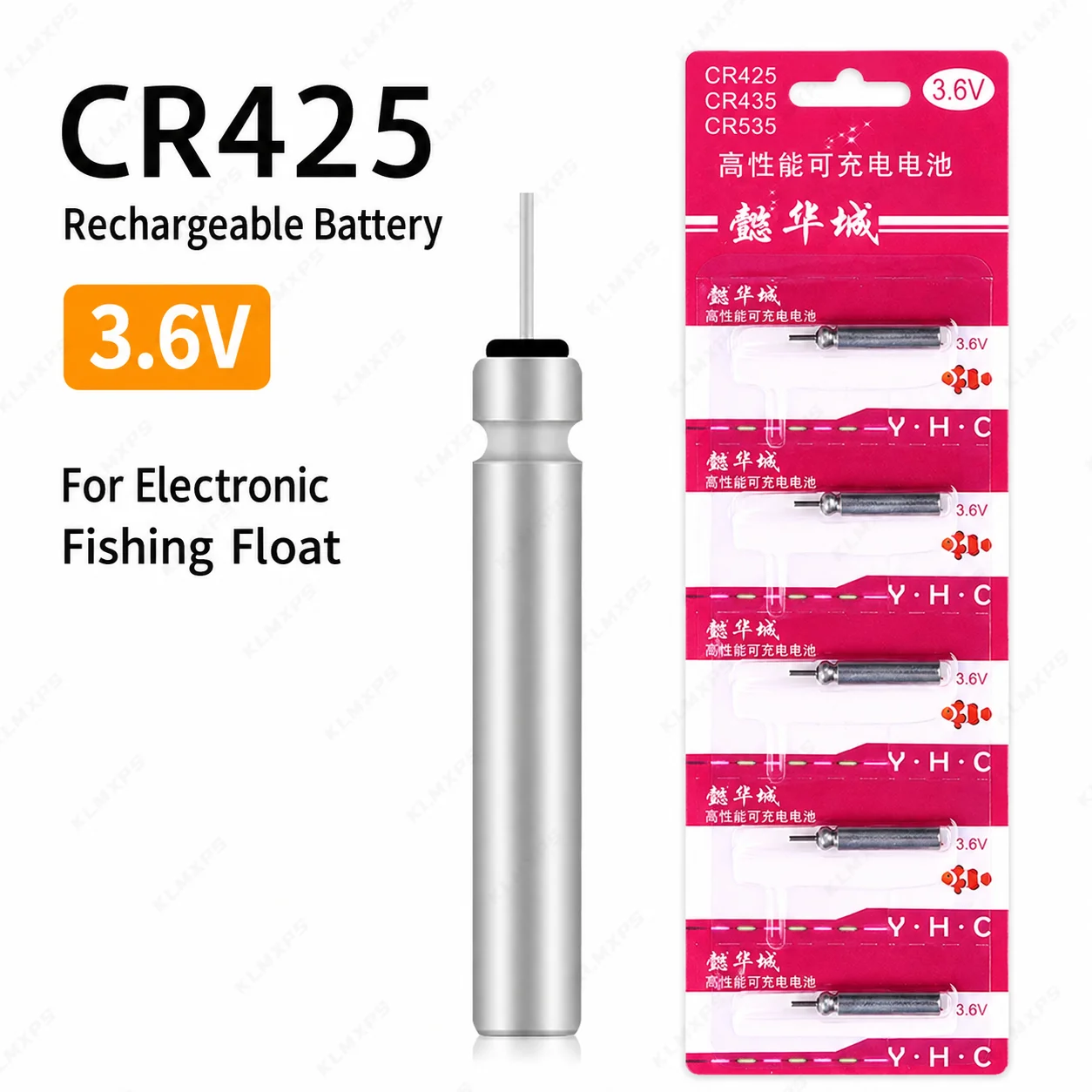 CR425 3.6V Rechargeable Electronic Fishing Float Battery Multi Pack Selected Packs with USB Charger