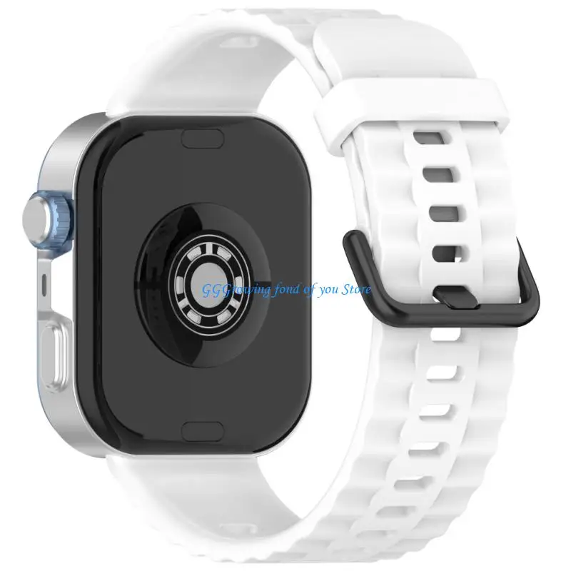 

H9EB Breathable Bracelets Wrist Belt for Watch Fit 4 Gym Workouts Silicone Watchband