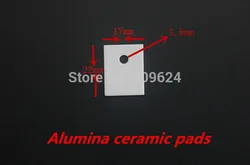 (20 pz/lotto) 17x22x1mm cuscinetti ceramici in allumina foglio isolante termicamente conduttivo resistente alle alte temperature Dissipatore di calore