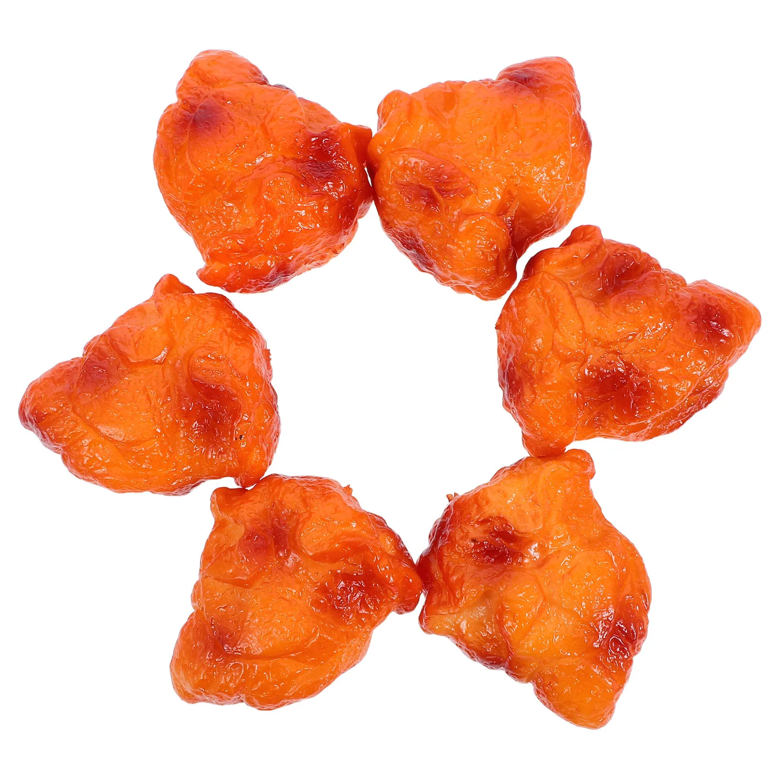 ของเล่นปลอมรูปไก่ย่าง 6 ชิ้น เหมือนจริง สำหรับเล่นสนุกในครอบครัว ของตกแต่งบ้าน อาหารปลอม ของเล่นแปลกใหม่