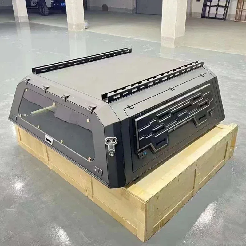 مظلة تخييم للشاحنة لـ c sierra أغطية شاحنة مصممة خصيصًا من سبائك الألومنيوم شاحنة بيك اب مزدوجة الكابينة 2024 جديد #4