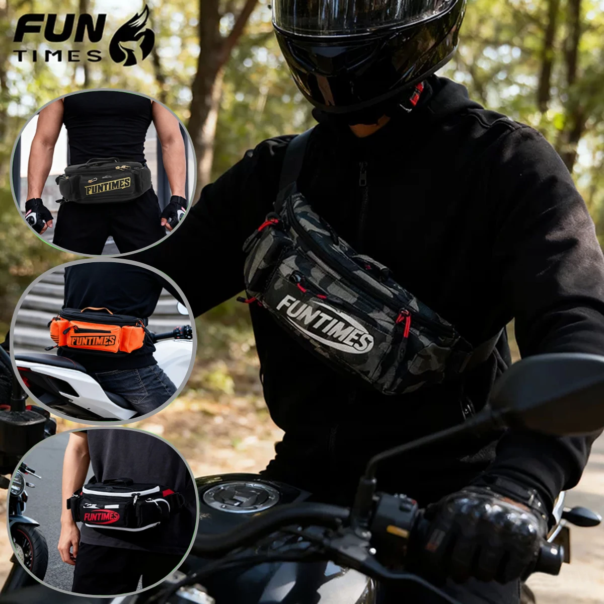 

New Cycling Waist Bag/Crossbody Bag Leisure Motorcycle Long-Distance Road Waterproof Commuting Motorcycle Equipment