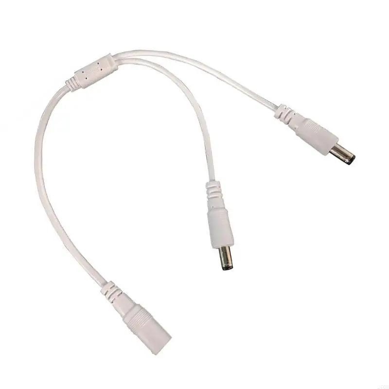 Efficiënte voeding 1 vrouwelijk naar 2 mannelijk DC5,5 mm x 2,1 mm DC-voedingssplitterkabel