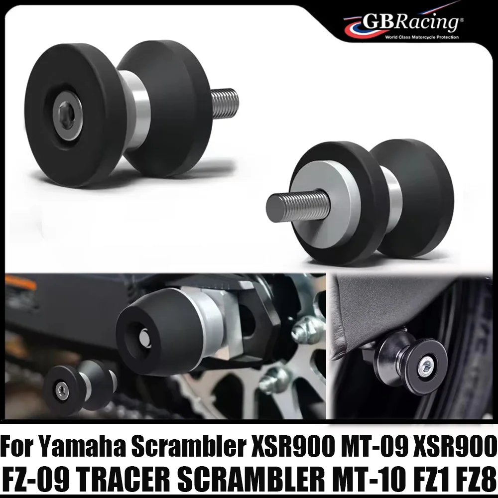

For Yamaha Scrambler XSR900 MT-09 XSR900 FZ-09 TRACER SCRAMBLER MT-10 FZ1 FZ8 Motorcycle Accessories Swingarm Spools Slider