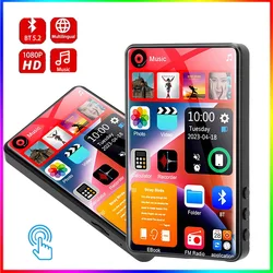 64GB 4'' X20-New UI 1080P Video MP3 Player Bluetooth5.2 MP4 Player Music Player HiFi Sound Full Touch Screen MP3 with Speaker