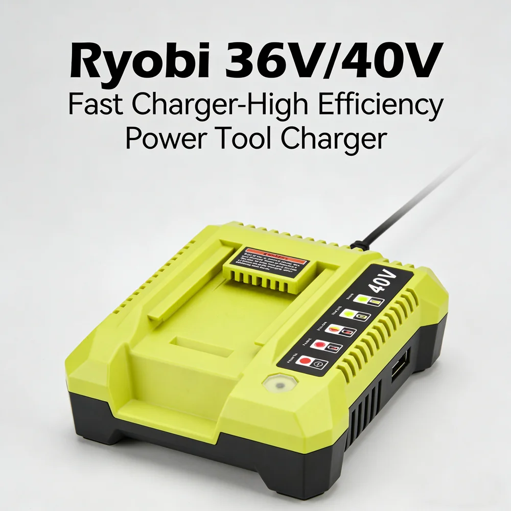 Original Lithium Battery Charger OP401/OP403 for Ryobi 36V 40V Tools, Compatible with OP4015/OP4026/OP4030/OP4050A/OP4040,