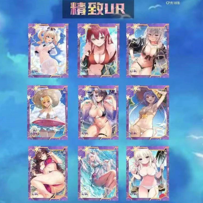 New Genuine Goddess Story Collection Cards Swimsuit Girls Carnival Party Feast Anime Ultra Rare Gorgeous SSP Card Kids Toy Gifts