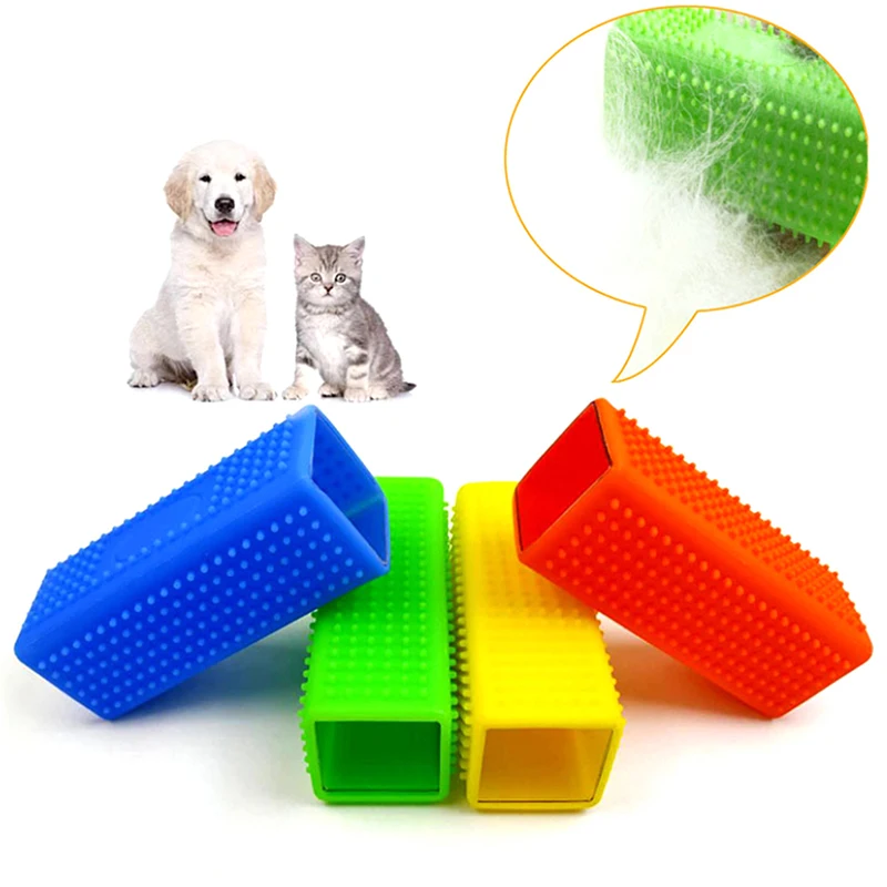 Spazzola per la rimozione dei peli del cane in gomma cava in silicone per auto, mobili, tappeti, vestiti, spazzola per pulire per cani, forniture per animali domestici, rimozione dei peli del cane