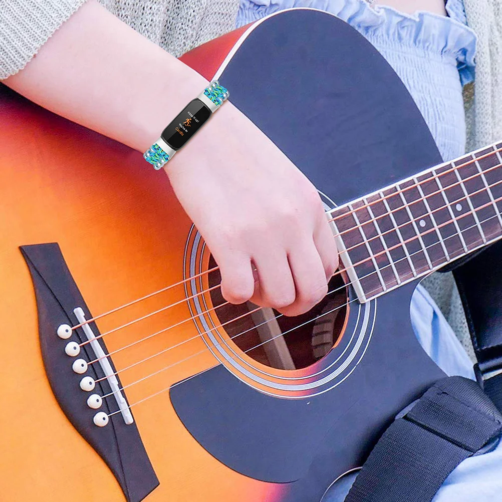 

Pearl Paracord Watch Band Knitting Replacement For Stylish Comfortable Bracelet Watchband Fashion Accessory