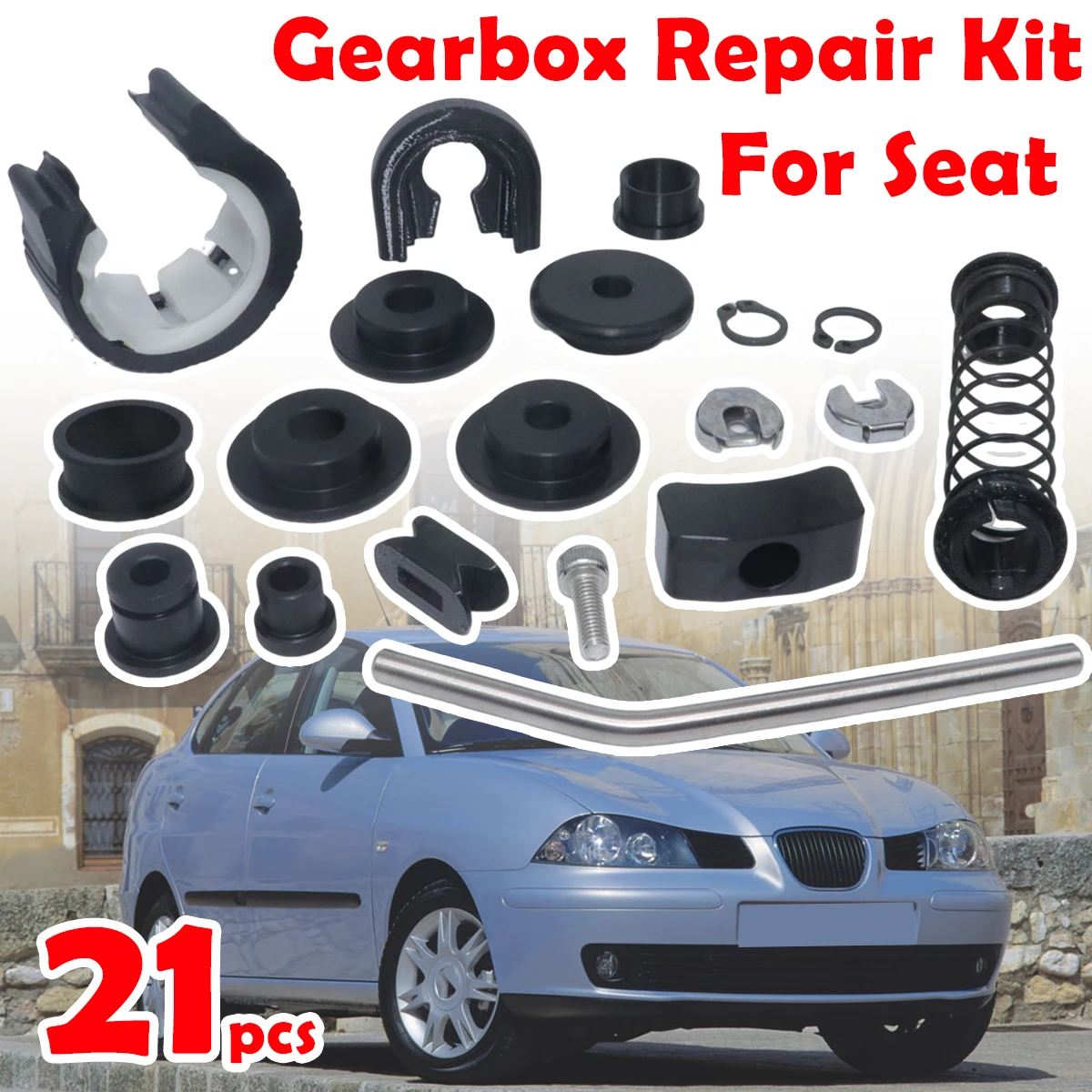 

Complete Shifter Bushing Kit For Seat Alhambra Arosa 6H Cordoba 6L Leon 1M Gearbox Enhance Shifter Lever Selector linkage End