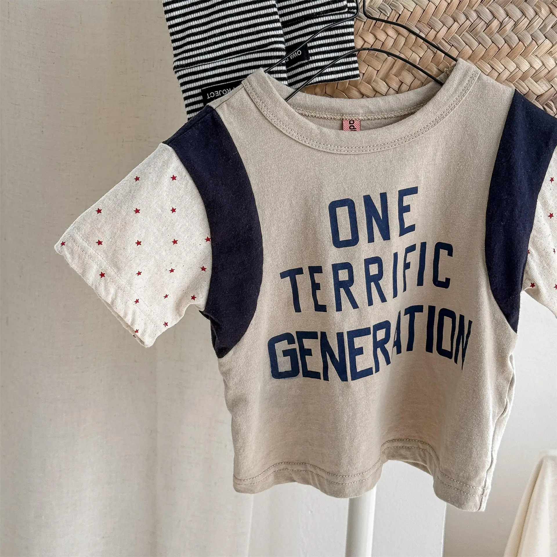 

Children Short Sleeve T Shirts 1-6 Years Fashion Letter Print Girls Tee Kids Boys Cotton Casual T Shirt Baby Loose Tops Clothes